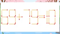 【マッチ棒クイズ】1本だけ動かして正しい式に：69+79=10？