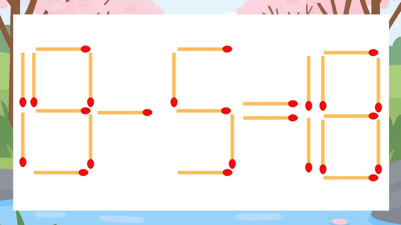 【マッチ棒クイズ】1本だけ動かして正しい式に:19-5=18?の画像