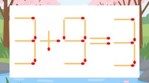 【マッチ棒クイズ】1本だけ動かして正しい式に：3+9=3？