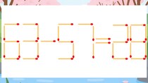 【マッチ棒クイズ】1本だけ動かして正しい式に：63-57=28？