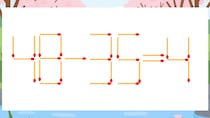 【マッチ棒クイズ】1本だけ動かして正しい式に：48-35=4？