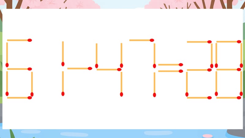 【マッチ棒クイズ】1本だけ動かして正しい式に：61-47=28？の画像