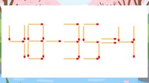 【マッチ棒クイズ】1本だけ動かして正しい式に：48-35=4？