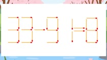 【マッチ棒クイズ】1本だけ動かして正しい式に：33-91=8？