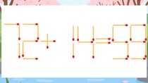 【マッチ棒クイズ】1本だけ動かして正しい式に：72+14=59？