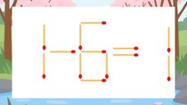 【マッチ棒クイズ】1本だけ動かして正しい式に：1-6=1？