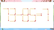 【マッチ棒クイズ】1本だけ動かして正しい式に：73-85=7？