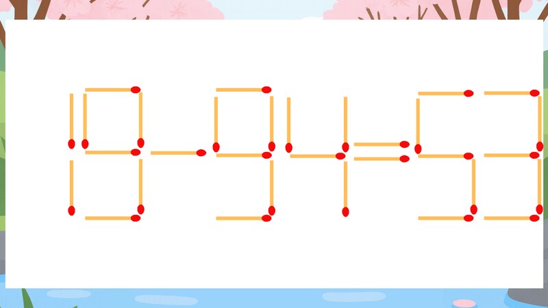 【マッチ棒クイズ】1本だけ動かして正しい式に:19-94=53?の画像