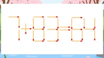 【マッチ棒クイズ】1本だけ動かして正しい式に：7+83=64？