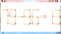 【マッチ棒クイズ】1本だけ動かして正しい式に：79-96=13？