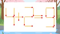 【マッチ棒クイズ】1本だけ動かして正しい式に：4+2=9？
