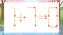 【マッチ棒クイズ】1本だけ動かして正しい式に：1+7=0？