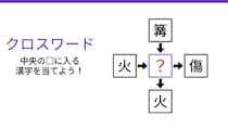 【二字熟語クロスワード】真ん中の漢字を探して、4つの熟語を完成させよ！炎と熱に関する言葉の中心は何？