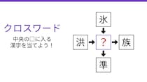 【二字熟語クロスワード】真ん中に隠れた1文字を見つけよう！4つの熟語が交差する謎解き問題