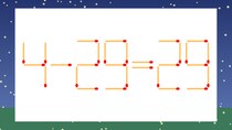 【マッチ棒クイズ】1本だけ動かして正しい式に：4-29=29？