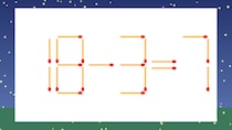 【マッチ棒クイズ】1本だけ動かして正しい式に：18-3=7？