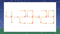【マッチ棒クイズ】1本だけ動かして正しい式に：4-29=29？