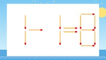【マッチ棒クイズ】1本だけ動かして正しい式に：1-1=8？