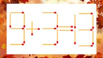 【マッチ棒クイズ】1本だけ動かして正しい式に：9＋3＝13？