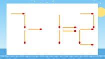 【マッチ棒クイズ】1本だけ動かして正しい式に：7-1=2？