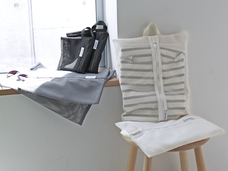 旅やジム、ヨガのお供にも!洗濯機ポンッができる「メッシュトラベルポーチ」でプチストレスを解決