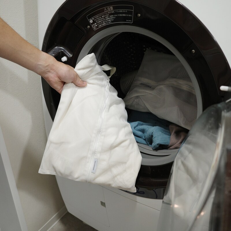 旅やジム、ヨガのお供にも!洗濯機ポンッができる「メッシュトラベルポーチ」でプチストレスを解決