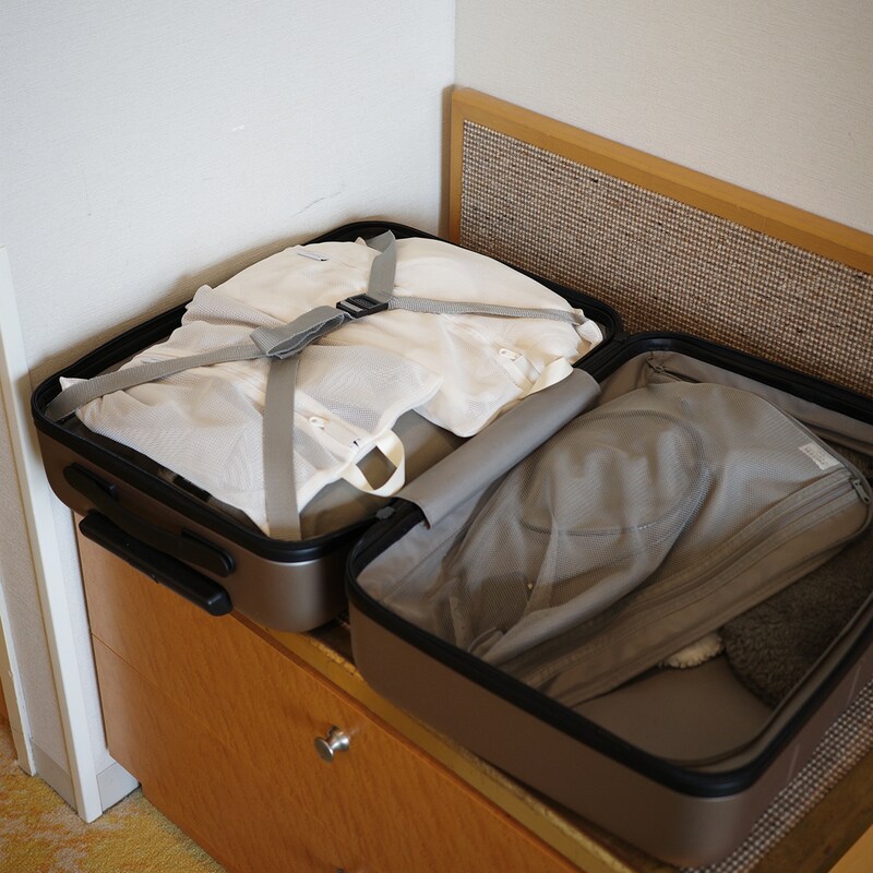 旅やジム、ヨガのお供にも!洗濯機ポンッができる「メッシュトラベルポーチ」でプチストレスを解決