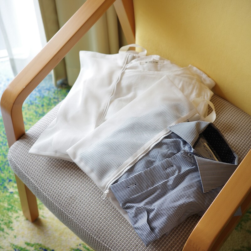 旅やジム、ヨガのお供にも!洗濯機ポンッができる「メッシュトラベルポーチ」でプチストレスを解決