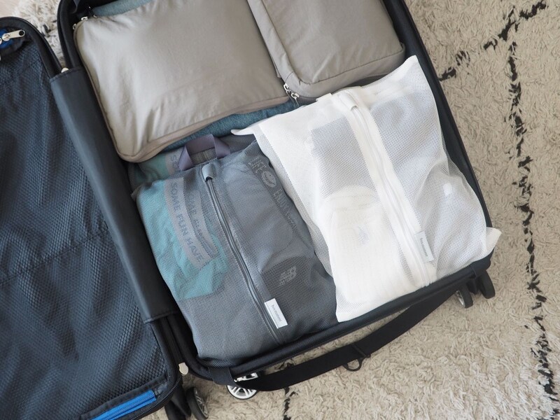 面倒な後片付けが一手間減る！「洗濯ネットになる衣類ポーチ」で旅行後の荷ほどきが快適に