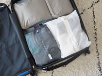 面倒な後片付けが一手間減る！「洗濯ネットになる衣類ポーチ」で旅行後の荷ほどきが快適に