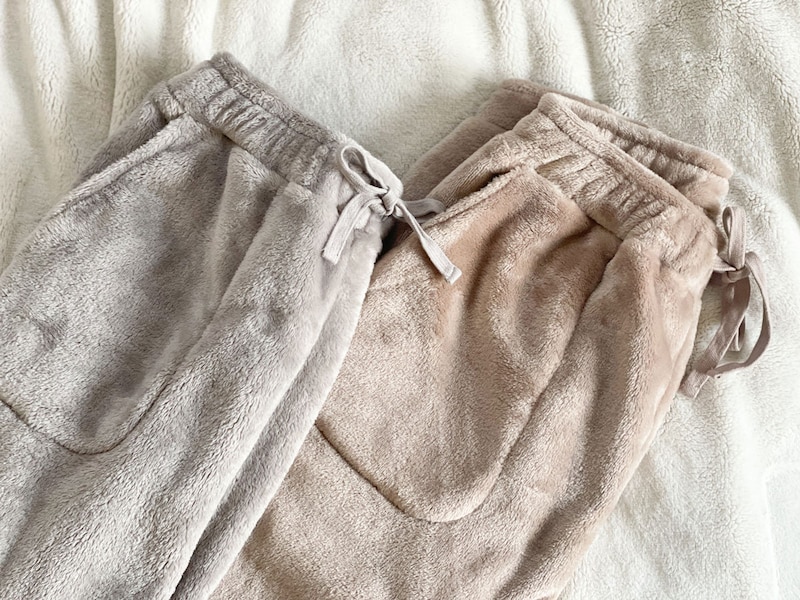ルームパンツ もマイクロファイバー素材に!軽くてあったかい 「はく毛布 」。