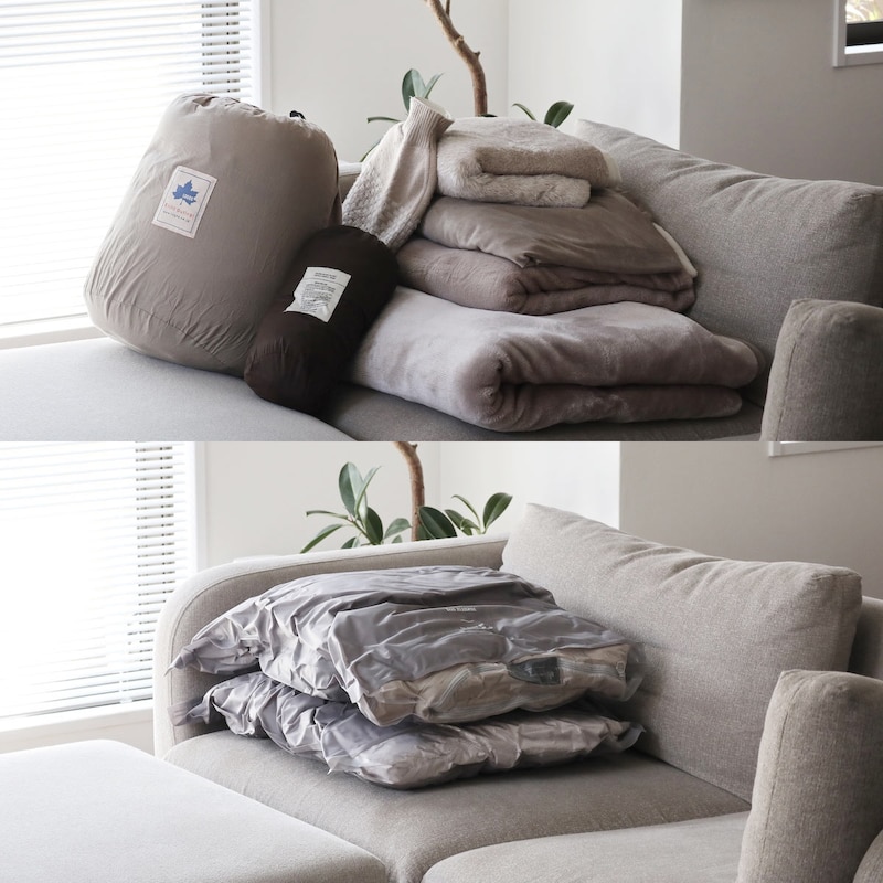 かさばる冬旅にも助かる！「すばやくペタンコ」の衣類圧縮袋を帰省・出張・キャンプで使ってみました