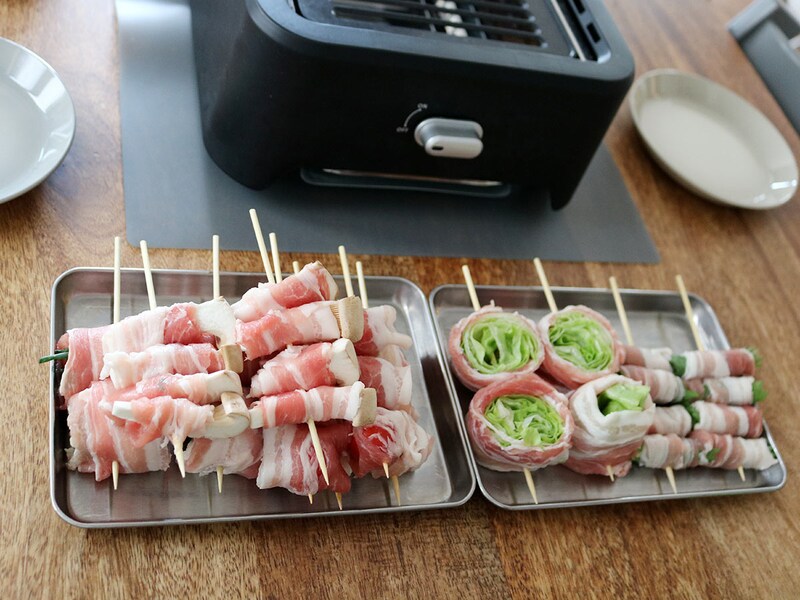 「超少煙グリル」でホームパーティーが盛り上がる!肉巻き&チーズフォンデュの楽しみ方をご紹介