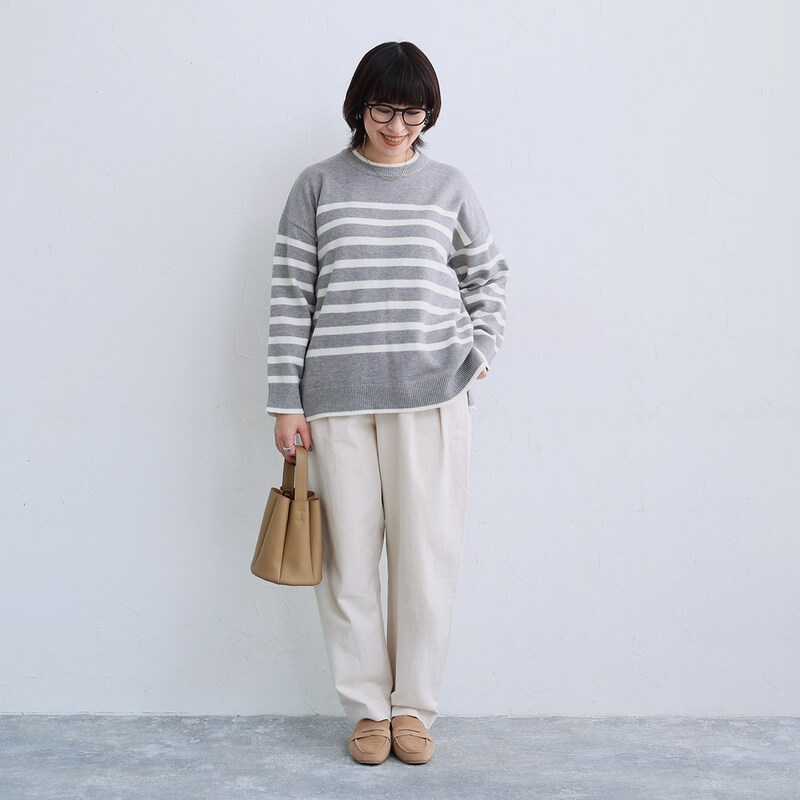 ボーダー好きさん必見！今冬ヘビロテできる「お手入れ激らくニット」スタッフ試着レポート