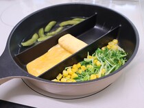 お弁当作りへのハードルが低くなる。三品同時調理＆洗い物が減る「仕切りつきフライパン」