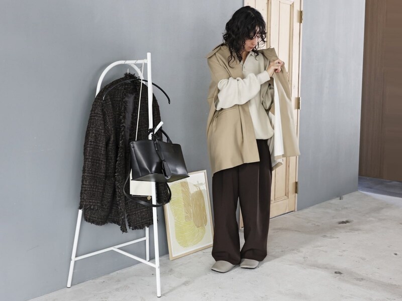 花粉のついたコートは玄関を定位置に！安定していてコンパクト・子どももかけやすいとIGさんも褒めたコートハンガーの話