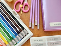 入学準備の強い味方。「お名前シール」があれば、ちょっと面倒な名前付けがサクサク進みます。