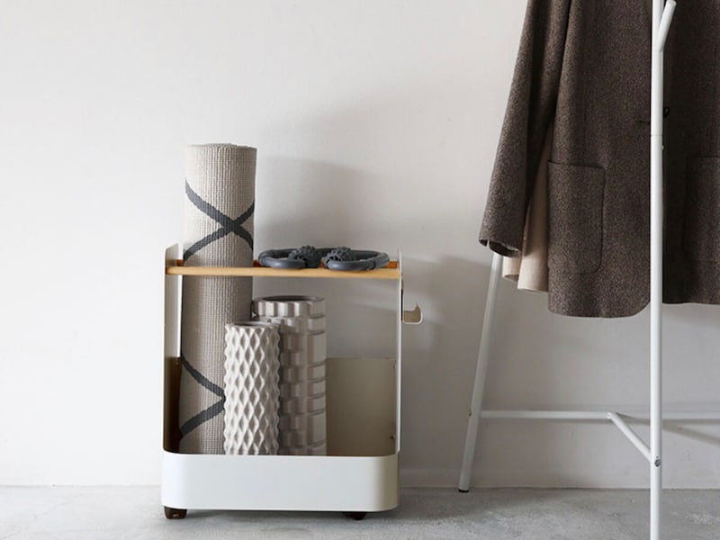 「やるぞ！」と思ったらすぐ取れるフィットネス収納。スタッフが実際に使ってみました