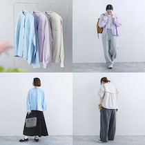 色であそぶ春の装い。後ろ姿に隠れたヒミツあり、風通しのいいブラウス届きました