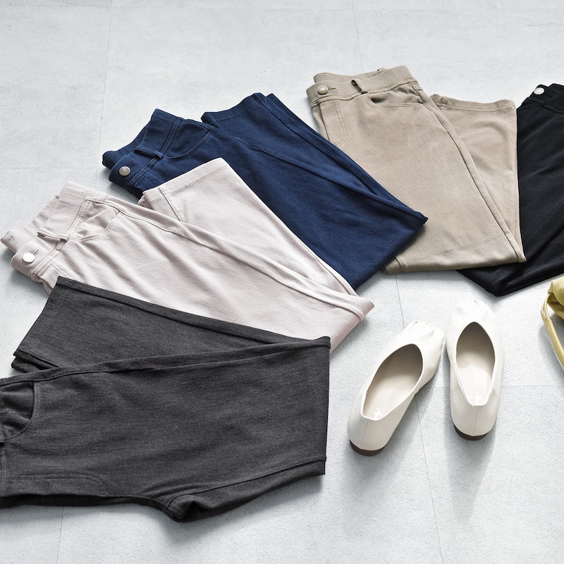 春の即戦力、360度グーーーンと伸びるストレッチパンツ。ベストセラーのはき心地をスタッフ4名がチェック