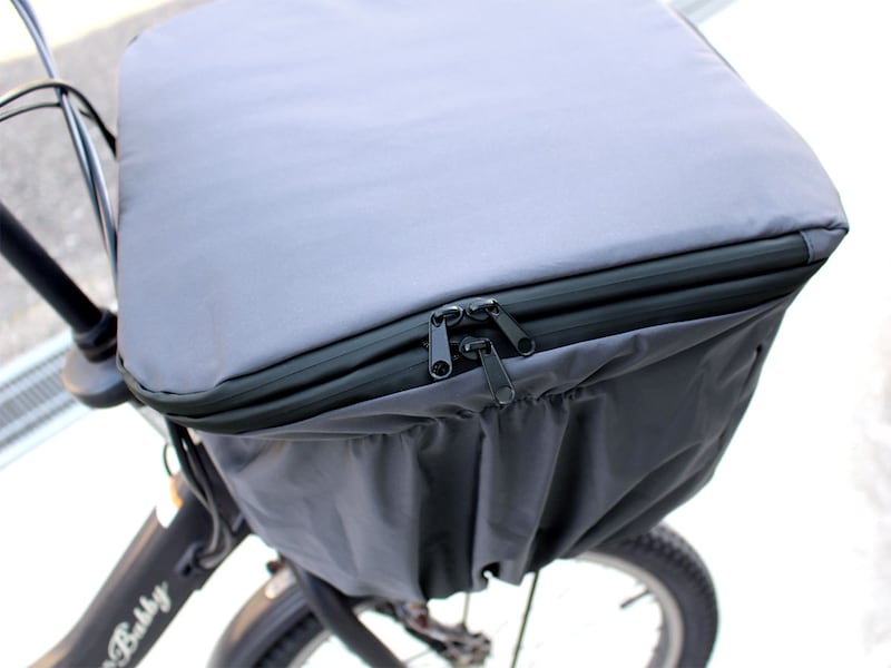 もう前カゴから荷物があふれない!自転車派ママの即戦力「拡張できるカゴカバー」