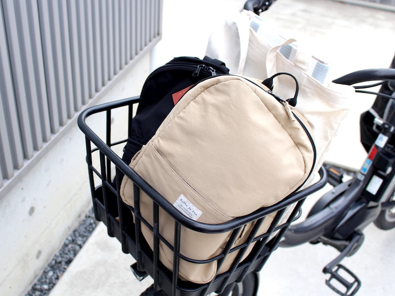 もう前カゴから荷物があふれない!自転車派ママの即戦力「拡張できるカゴカバー」
