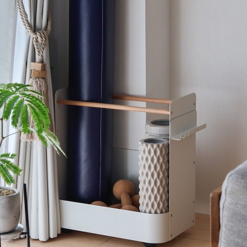 家電の目隠し収納にも◎宅トレ道具だけじゃない「フィットネス収納」活用術【インスタグラマーさんのもの選び】