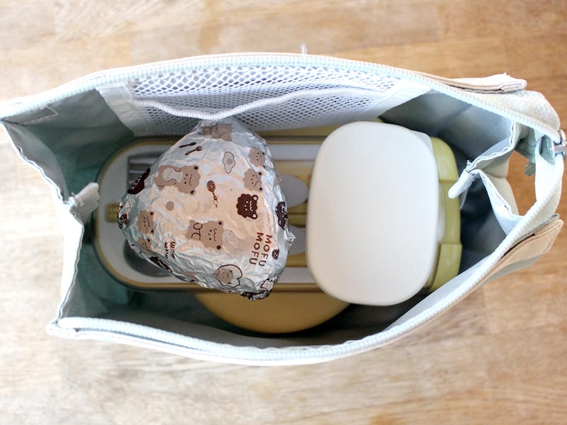 春からの学童弁当に。しっかり入るのにかさばらない!持ち手すっきりランチバッグ