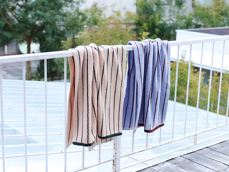 “毛羽落ちほぼゼロ”の優等生。トレンドのストライプ柄で気分が上がる毎日タオル