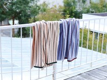 “毛羽落ちほぼゼロ”の優等生。トレンドのストライプ柄で気分が上がる毎日タオル