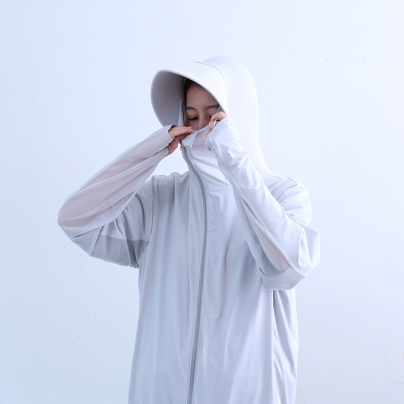 紫外線対策これで万全！3タイプから選べる「フル防備UVカットパーカー」をチェック