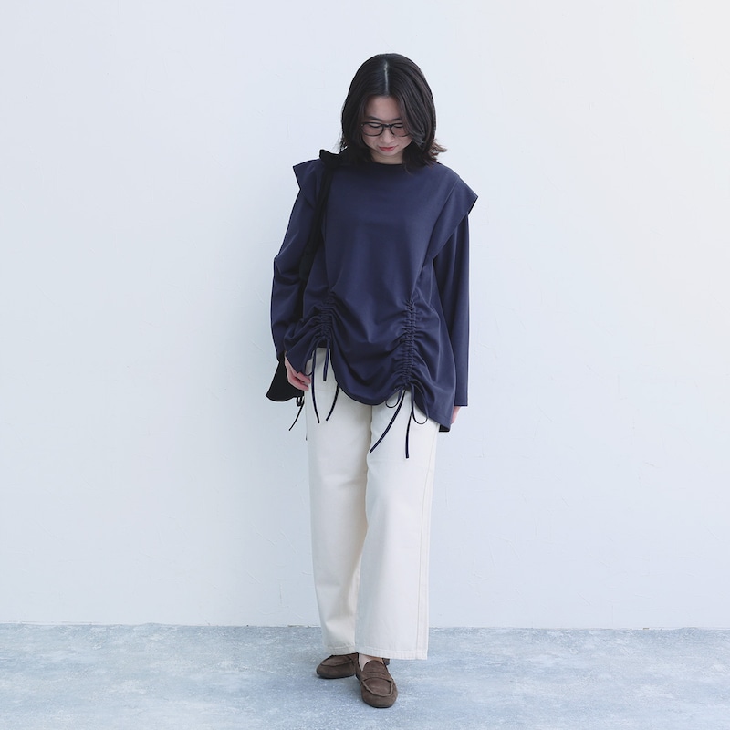 コットン100％さらっと快適ワイドが登場！ルーズに見えない楽ちんパンツをスタッフが試着