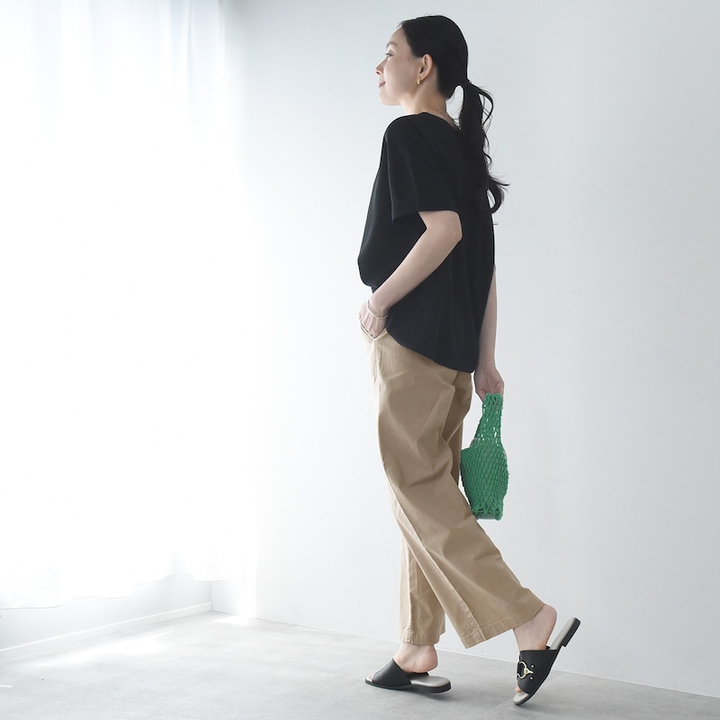 ナチュラル服を着回したい。コットンリネンでさらり快適、スタッフのイチ推し『ベイカーパンツ』