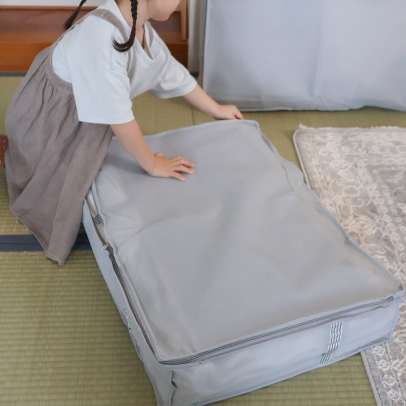 布団収納のストレスをまたひとつ解決！整理上手なインスタグラマーさんも褒めた『自立する』圧縮袋